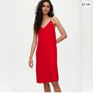 Wilfred Scarlet Red 'Felicity' Midi Dress